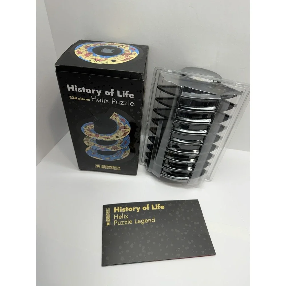 Curiosity Box Helicoid Jigsaw History Of Life Helix Puzzle CA4 Multicolor 328 pc